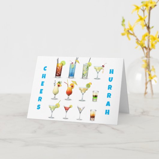 **おめでとうございます！ご勇退** カード (黄色い花)