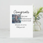 おめでとうございます ご退職 写真 名前 日付 みんなで 招待状 (スタンド正面)