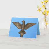 おめでとうございます：イーグル&ブルースカイ カード (黄色い花)