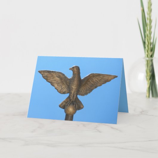 おめでとうございます：イーグル&ブルースカイ カード (正面)