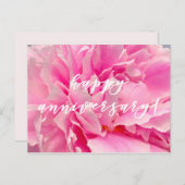 おめでとうございます!エレガントなピンクの芍薬 ポストカード (正面/裏面)