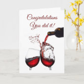 **おめでとうございます**カードの作成 カード (黄色い花)