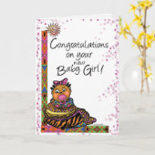 おめでとうございます！ カード (黄色い花)