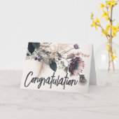 おめでとうございます カード (黄色い花)