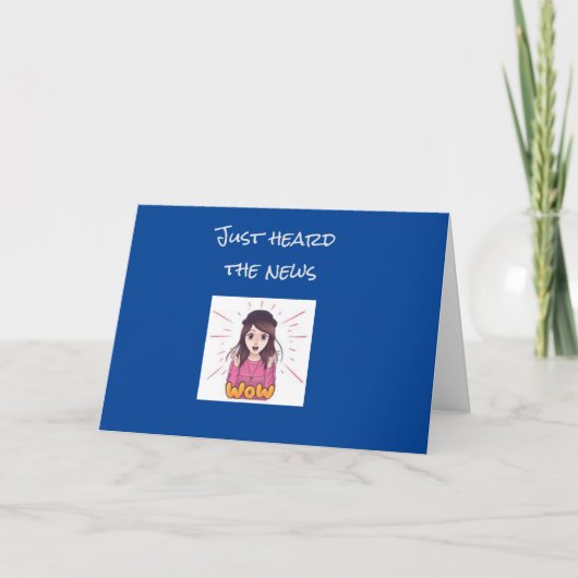 おめでとうございます カード (正面)