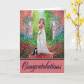 おめでとうございます カード (黄色い花)