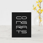 おめでとうございます カード (黄色い花)