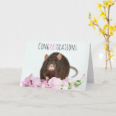 おめでとうございます カード (黄色い花)