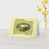 おめでとうございます カード (黄色い花)