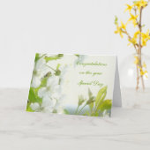 おめでとうございます。 カード (黄色い花)