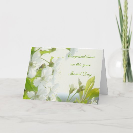 おめでとうございます。 カード (正面)