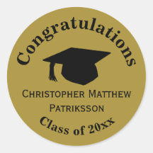 おめでとうございます、クラス20xx卒業、マット金ゴールド