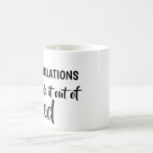 おめでとうございます コーヒーマグカップ (中央)