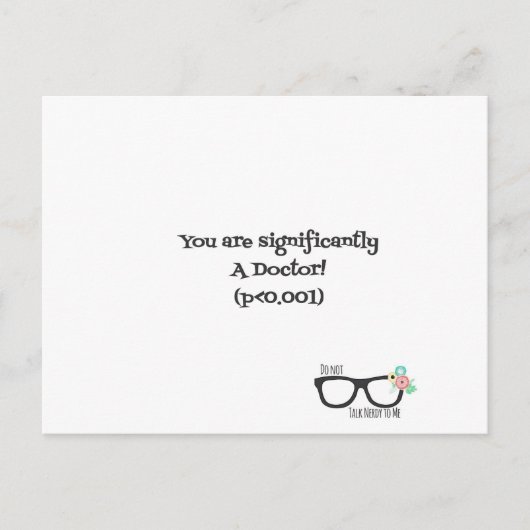 おめでとうございます、ドクターポストカード ポストカード (正面)