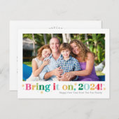 おめでとうございます!ハッピー・ニュー・イヤー・フォトカード シーズンポストカード (正面/裏面)