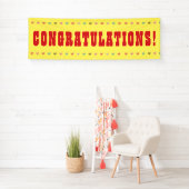 おめでとうございます – バナーのジャイアントワード 横断幕 (インサイチュ)