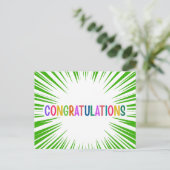 おめでとうございます ポストカード (スタンド正面)