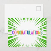 おめでとうございます ポストカード (正面/裏面)