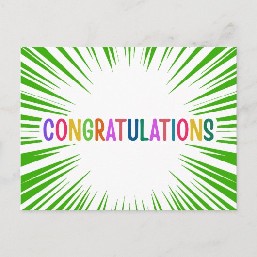 おめでとうございます ポストカード (正面)