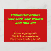 おめでとうございます ポストカード (正面)