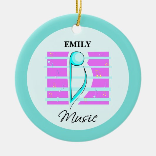 おめでとうございます、ミュージカルの実績 セラミックオーナメント (正面)