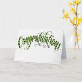 おめでとうございます – メッセージなし カード (黄色い花)