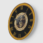 おめでとうございます ラージ壁時計 (傾斜)