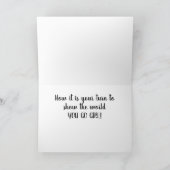 おめでとうございます*世界を見せる番です* カード (内部)