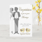 おめでとうございます、先生 カード (黄色い花)