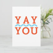 おめでとうございます、勇気付けられるノテカードポストカード サンキューカード (スタンド正面)