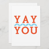 おめでとうございます、勇気付けられるノテカードポストカード サンキューカード (正面/裏面)