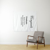 おめでとうございます、卒業おめでとう、大学名、学部名、クラス of  タペストリー (インサイチュ(横))