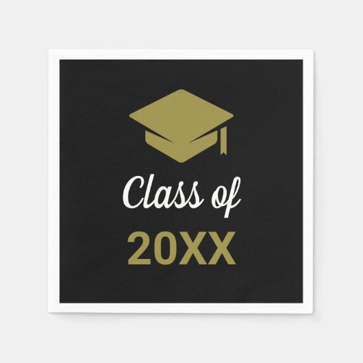 おめでとうございます！卒業お祝い キャップ スタンダードカクテルナプキン (正面)