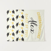 おめでとうございます!卒業生クラス カスタマイズ名 タペストリー (正面(横))