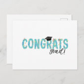 おめでとうございます、卒業生！ ポストカード (正面/裏面)