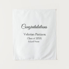 おめでとうございます 卒業生 学校名シンプルモ タペストリー