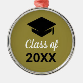 おめでとうございます！卒業 帽子 いつでも卒業クラス メタルオーナメント