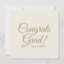 おめでとうございます 卒業 記念 ゴールド クリーム カスタム スクリプト 卒業おめでとう カード