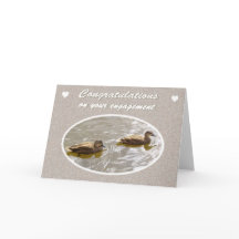 おめでとうございます、婚約の木のアヒル