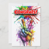 おめでとうございます 招待状 (正面)