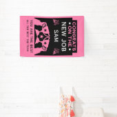 おめでとうございます 新しい仕事 横断幕 (インサイチュ)