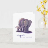 おめでとうございます、新しい家族が増えましたね カード (黄色い花)