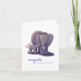 おめでとうございます、新しい家族が増えましたね カード