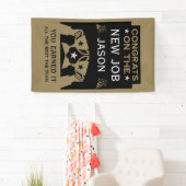 おめでとうございます！新しい職場でのご活躍を心より願っております 横断幕 (インサイチュ)