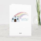 おめでとうございます。新しい色のパグ カード (裏面)