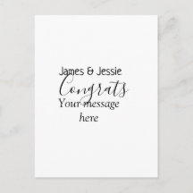 おめでとうございます！新婚カップルの名前メッセージ