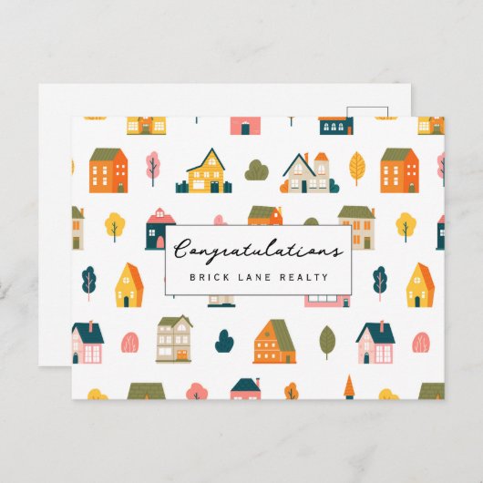おめでとうございます 新築住宅オーナー リアルティ ポストカード (正面/裏面)