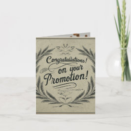 おめでとうございます！昇進お祝い申し上げます！ サンキューカード