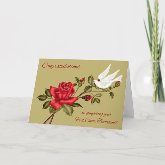 おめでとうございます。最初の化学療法を完了します カード (正面)
