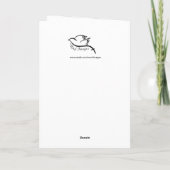 おめでとうございます 牧師 折り紙のグリーティングカード カード (裏面)